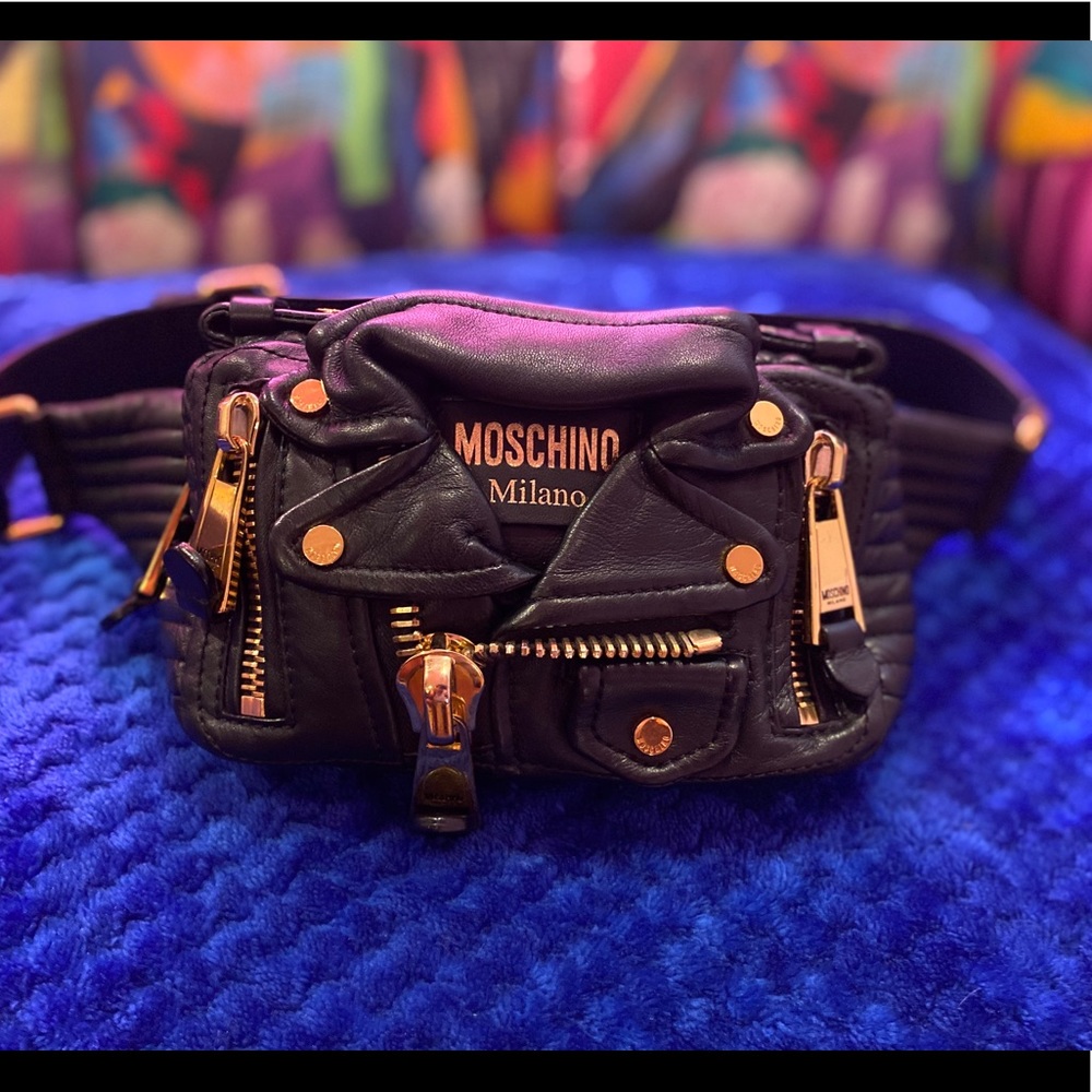 SOLD Moschino Biker Belt Bag/Fanny Pack